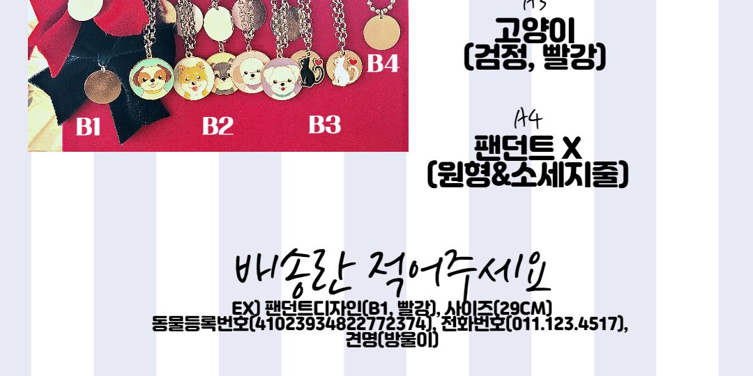 반려견 강아지 인식표 목걸이 각인 이름 써지컬스틸/목걸이/강아지목걸이/이름목걸이/애견목걸이/각인목걸
