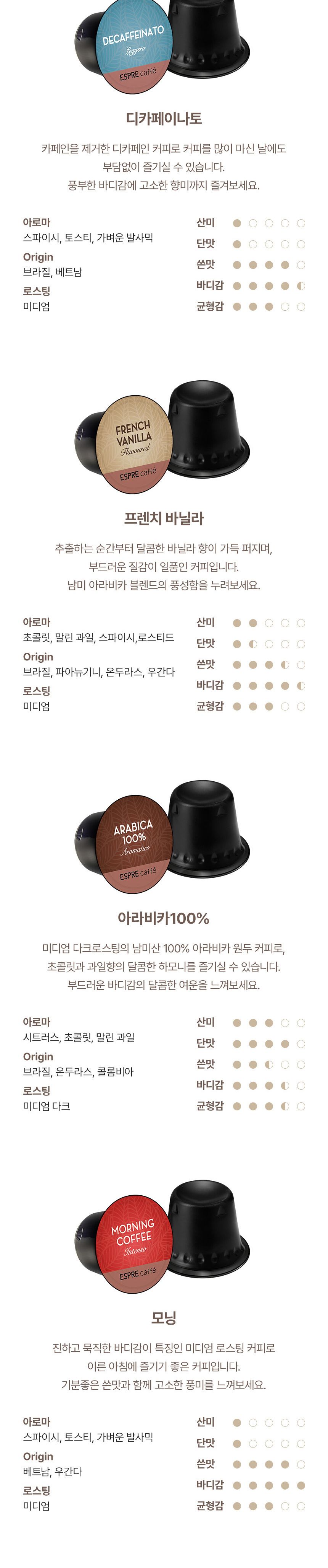 청호나이스 커피 캡슐 아라비카 3박스 (48캡슐)/청호캡슐/청호나이스캡슐/캡슐커피/에스프레소커피캡슐/디