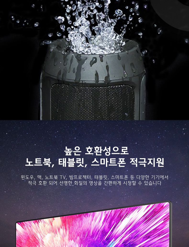 Soopii USB C to HDMI 2.0 4K HDR 케이블 CH46A 1m/HDMI/HDMI케이블/HDMI선/모니터케이블/노트북용케이블/