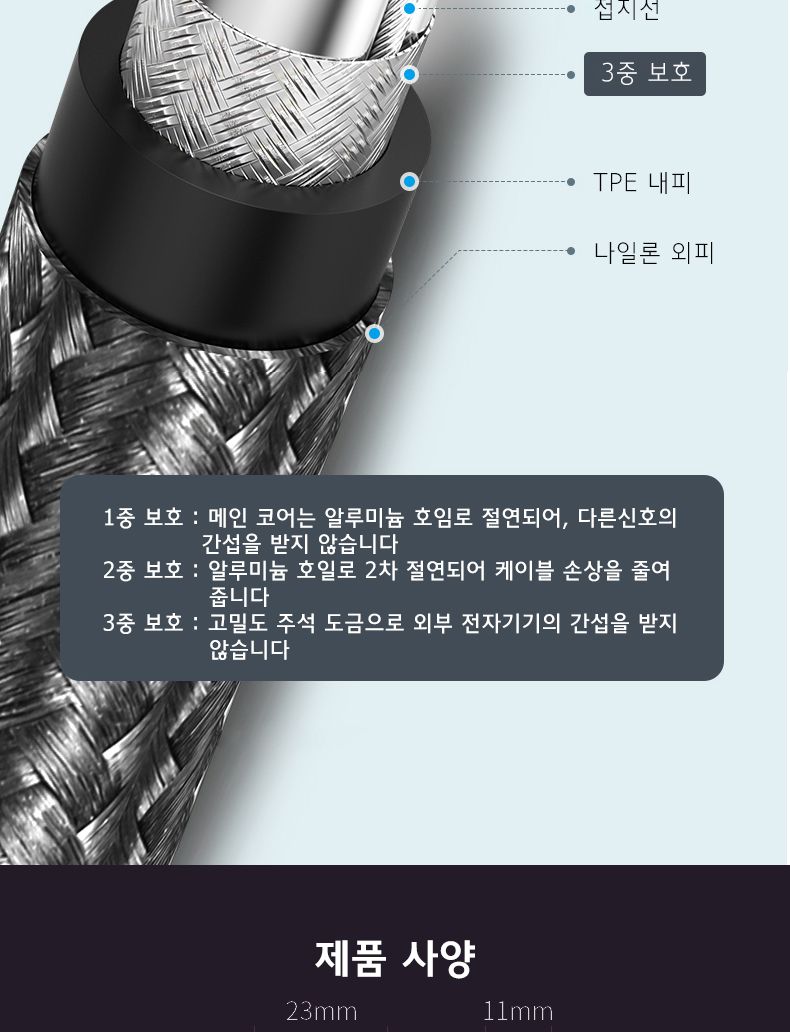 Soopii USB C to HDMI 2.0 4K HDR 케이블 CH46A 1m/HDMI/HDMI케이블/HDMI선/모니터케이블/노트북용케이블/