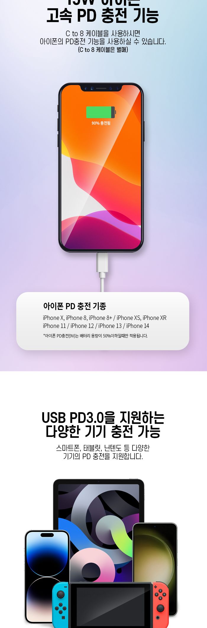 폰충전기/C타입/C타입충전기/초고속충전기/고속충전기/여행용충전기/분리형충전기/PD충전기/충전기/PD포트