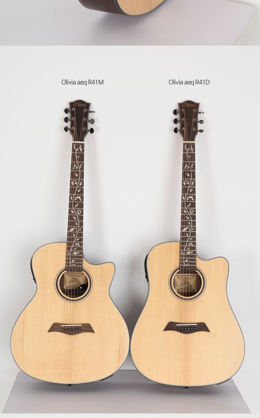 탑솔리드 GA 바디 어쿠스틱 기타 olivia aeq R41M/기타/고급기타/연습용기타/통기타/고급통기타/고급클래식