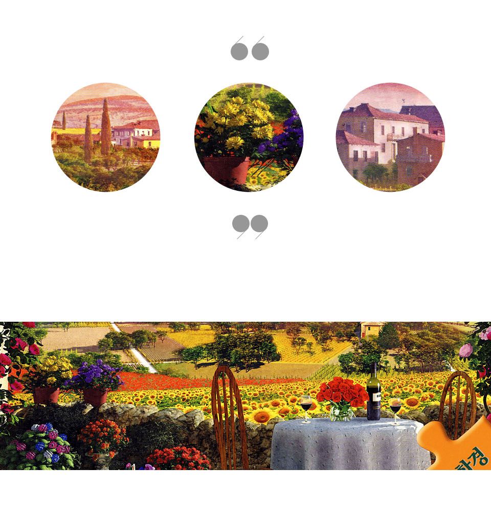 2000조각 직소퍼즐 투스카니 마을 CA2011A/명화그림/명화그림퍼즐/명화작품퍼즐/퍼즐작품/그림퍼즐/그림조