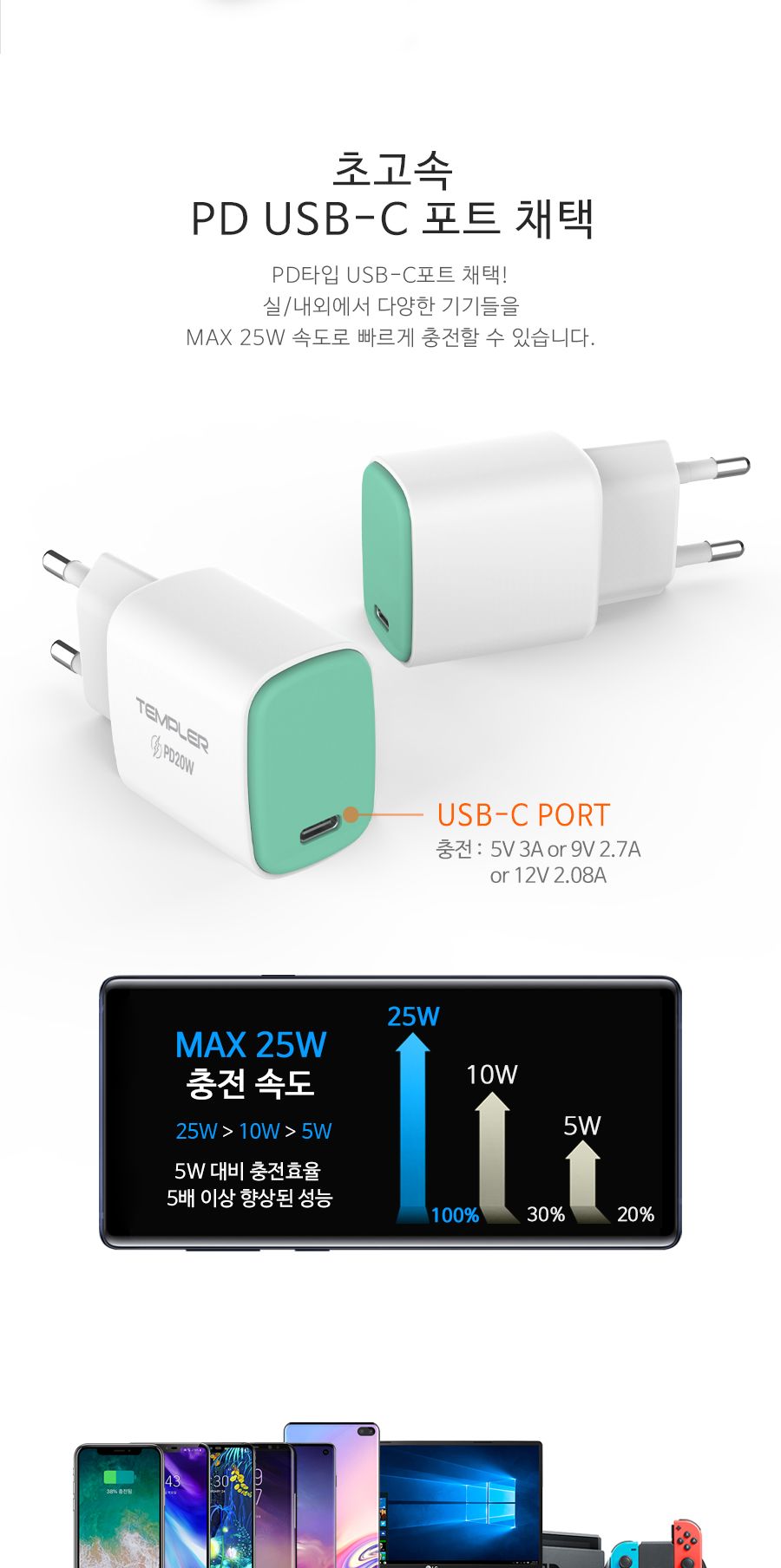 분리형충전기/스마트폰충전기/충전기/초고속충전기/노트북충전기/휴대폰충전기/폰충전기/여행용충전기/고속