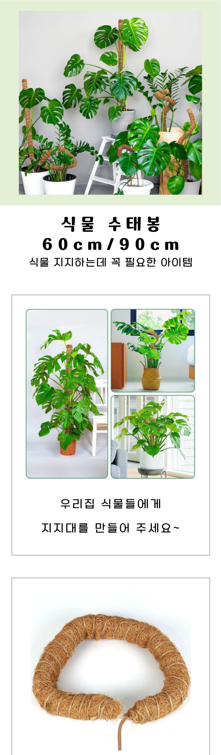 슬림 와이어 수태봉/지지대/가든용품/지주대/홈가드닝/화분소품/화분장식/화분장식품/가드닝소품/화초가꾸