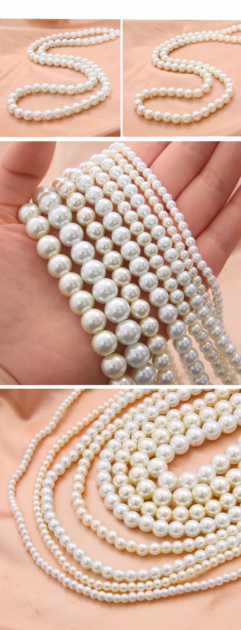 (B타입(15종)) DIY 진주 비즈 풀세트 목걸이 팔찌 반지 키링 만들기/비즈공예재료/반지만들기/팔찌만들기/