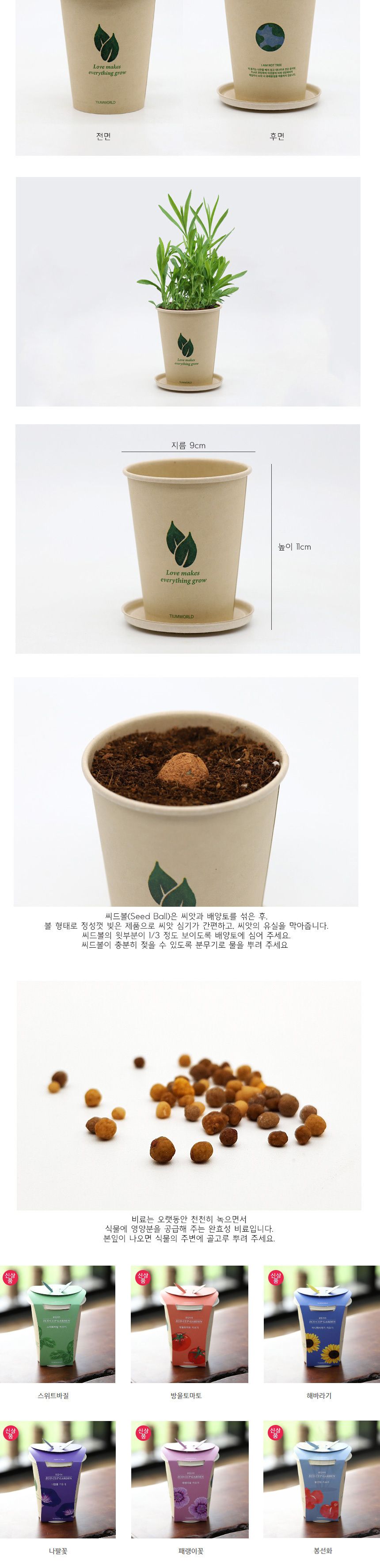 내추럴 데스크 꾸미기 미니화분 씨앗 세트/재배키트/식물키트/식물키우기/미니화분/화분세트/사무실식물/씨