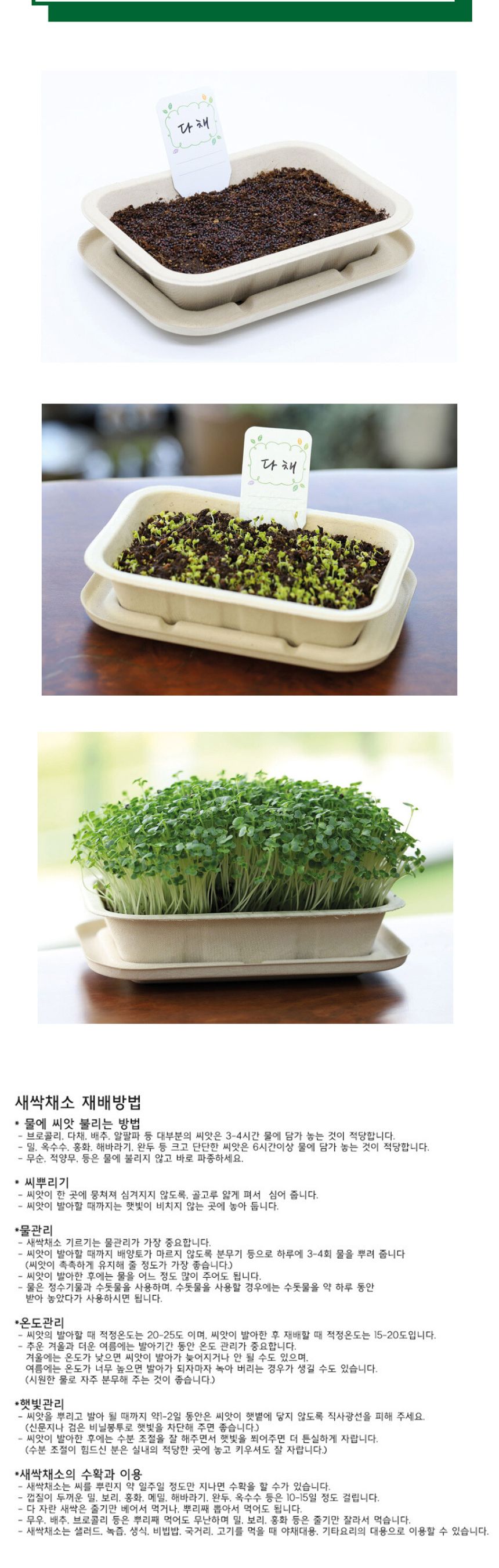 나만의 야채 텃밭 다채 재배 모음 키트/식물키우기/식물재배기/DIY키트/홈가드닝/취미키트/반려식물/실내식