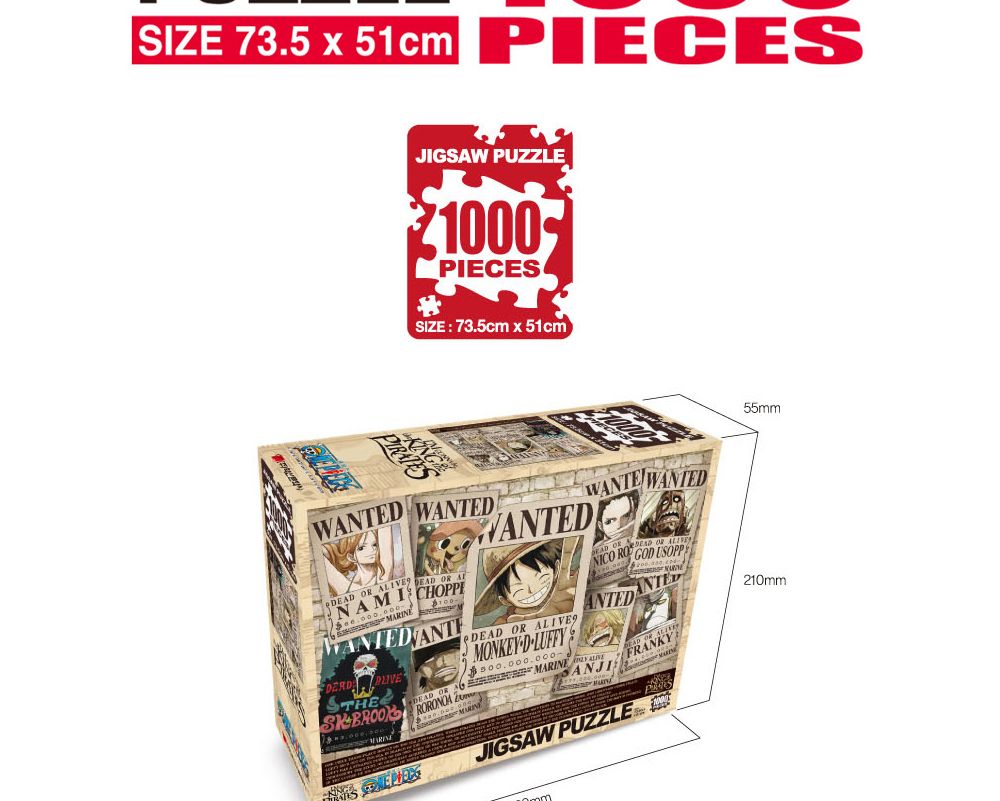 학산퍼즐 원피스 직소퍼즐 1000pcs (NEW 현상수배)/퍼즐/직소퍼즐/키덜트퍼즐/만화퍼즐/캐릭터퍼즐/조각퍼