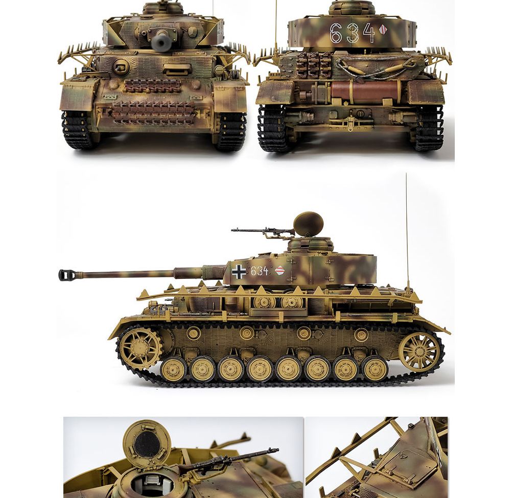 아카데미 1대35 독일 4호전차 H형 후기행산형 (13528)/탱크모형/모형탱크/조립완구/밀리터리프라모델/전차