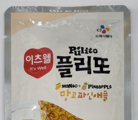 이츠웰 플리또 130ml 망고파인애플 130g 40개/음료/음료수/팩음료/팩주스/과즙주스/망고파인애플주스/망고