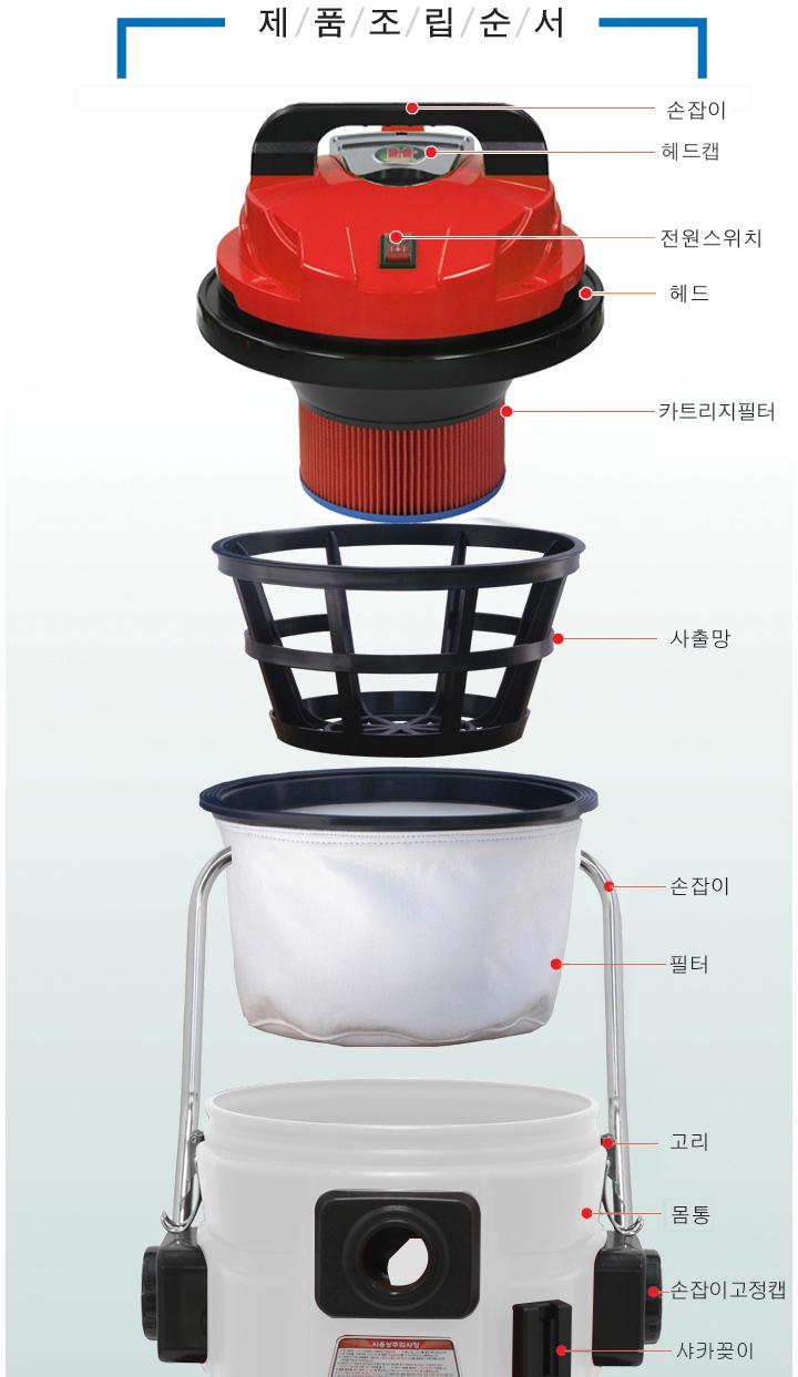 건식 진공 청소기 45L/45L청소기/바닥청소/산업청소기/건식청소기/건식진공청소기/진공청소기/업소용청소기