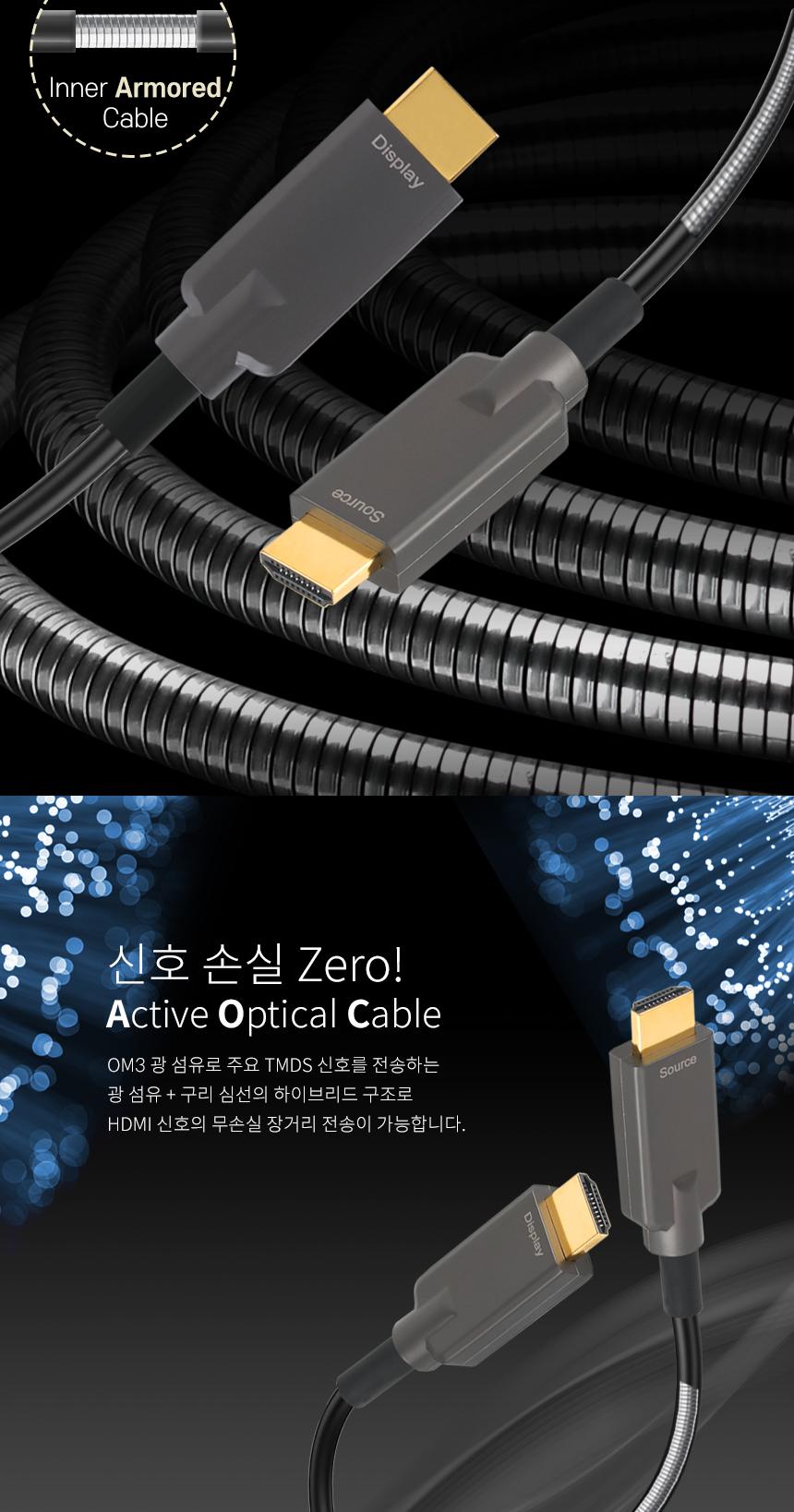 영상 출력 케이블 모니터 티비 연결선 HDMI 2.0 15m/모니터케이블/컴퓨터케이블/영상변환선/HDMI케이블/HDM