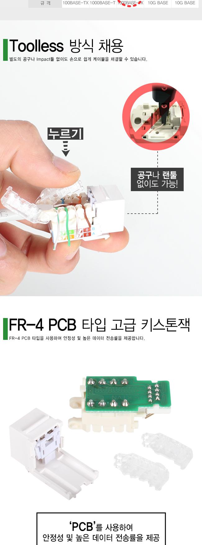 인터넷 보안 키스톤잭 CAT.6 UTP 기밀 해킹 유출 방지/케이블보안잭/케이블해킹방지잭/해킹방지잠금장치/블