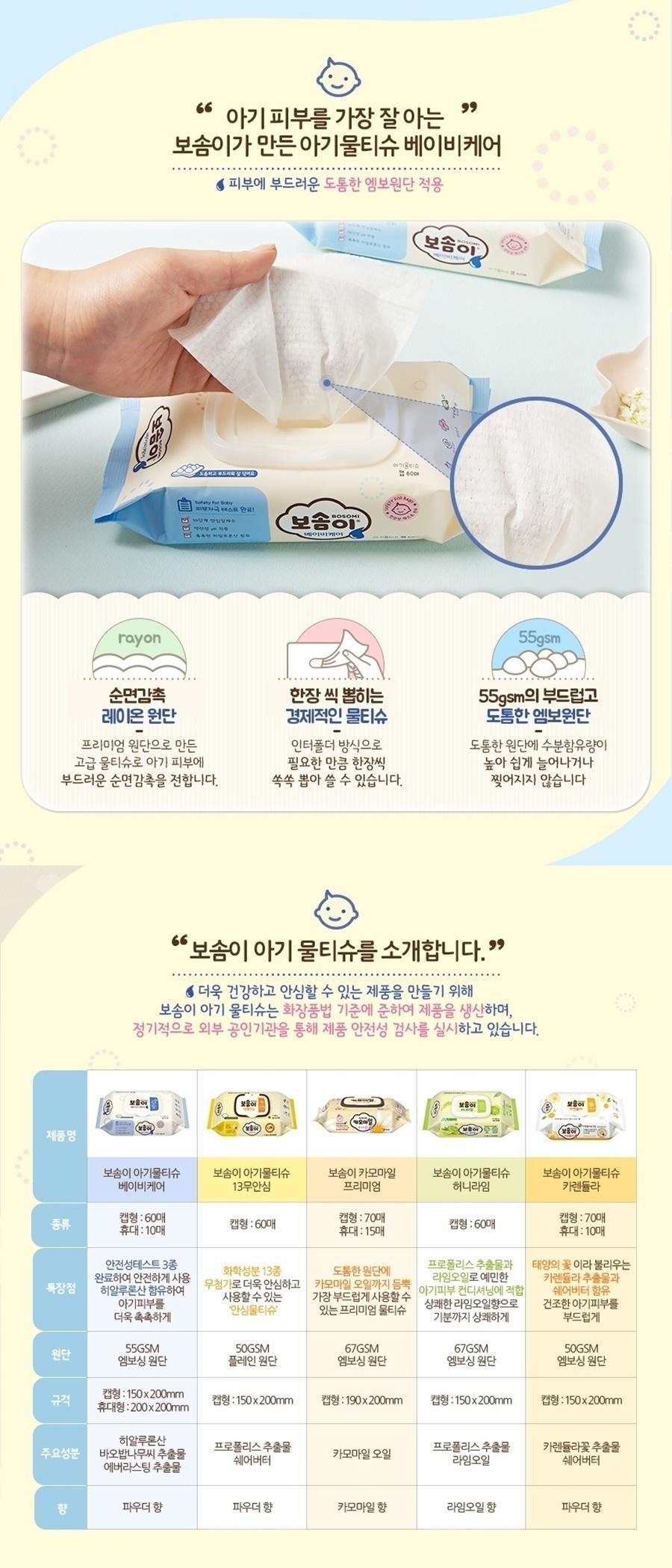 보솜이 베이비케어 휴대용 물티슈 10매 X 1개 (랜덤발송) 물티슈 여행용물티슈 휴대용물티슈 다용도물티슈 캠핑물티슈 가정용물티슈 가방물티슈 청소용품 차량물티슈 여행용물티슈