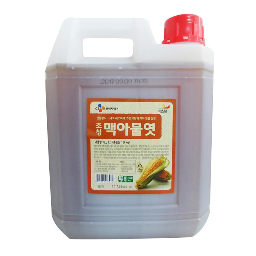 이츠웰 조청맥아물엿 9Kg 2개 조청물엿 대용량물엿 업소용물엿 조미료 급식용물엿 요리용물엿 조리용물엿 음식용물엿 조림물엿 무침물엿